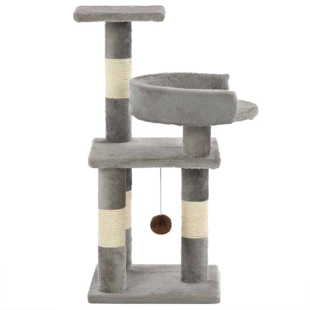 Katzen-Kratzbaum mit Sisal-Säulen 65 cm