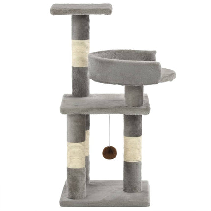 Katzen-Kratzbaum mit Sisal-Säulen 65 cm