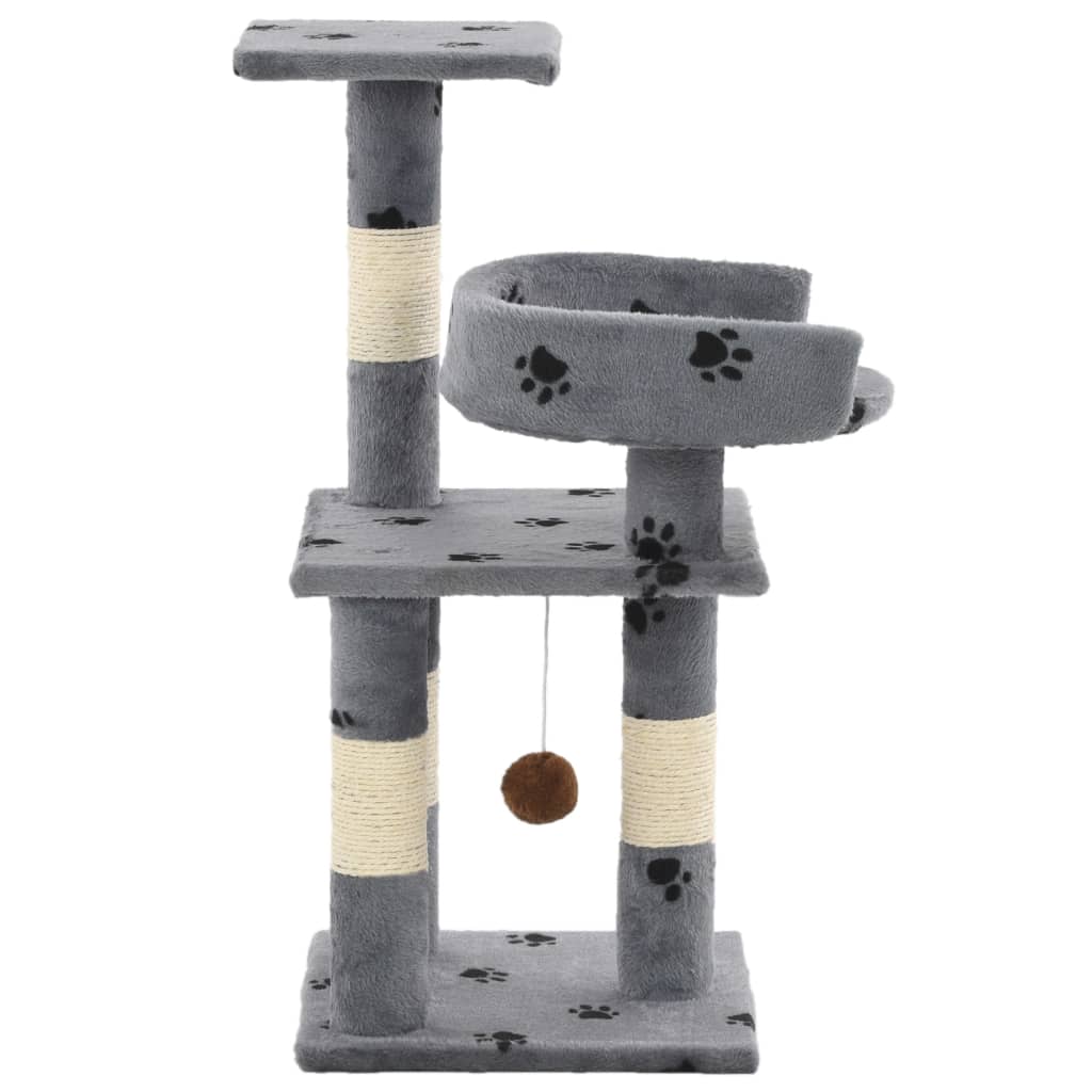 Katzen-Kratzbaum mit Sisal-Säulen 65 cm