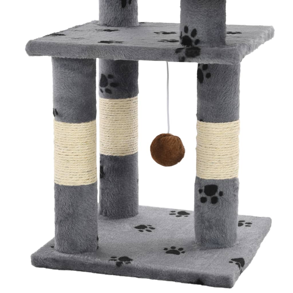 Katzen-Kratzbaum mit Sisal-Säulen 65 cm