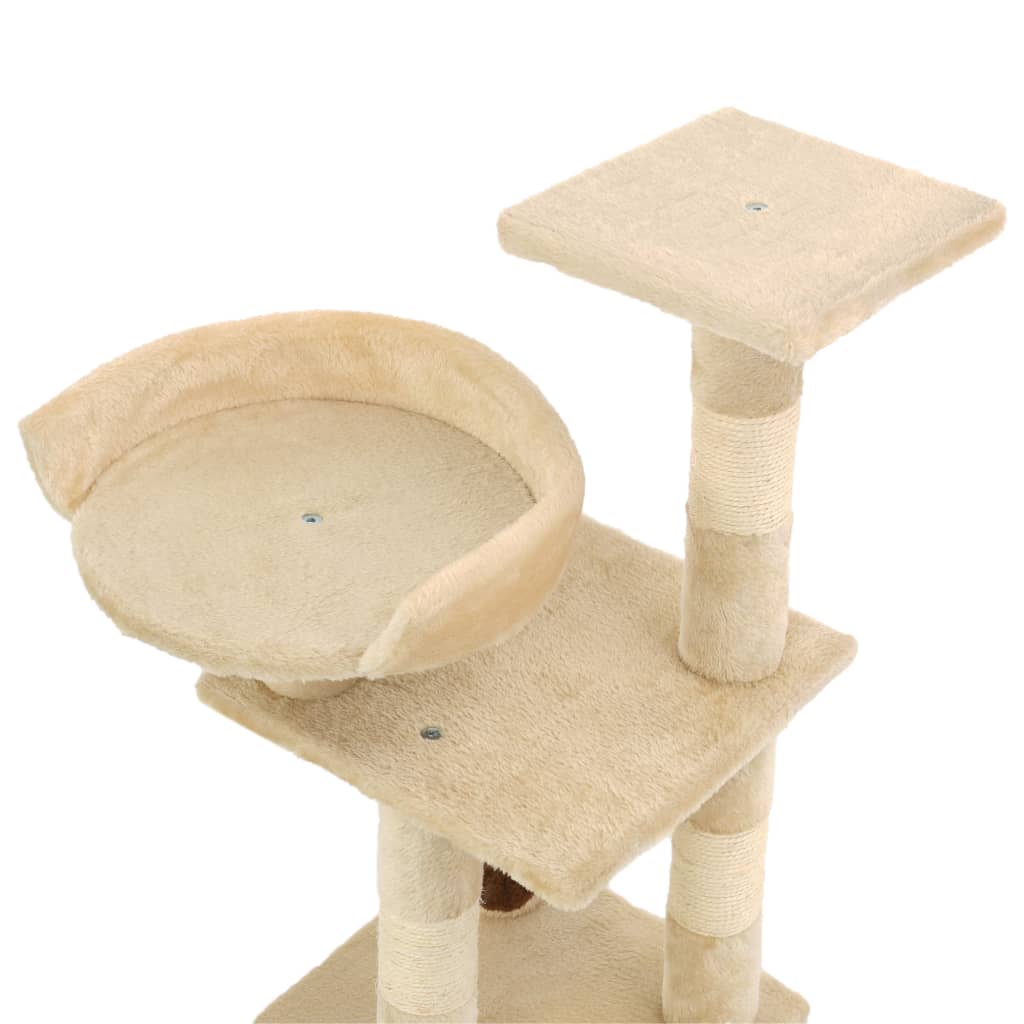 Katzen-Kratzbaum mit Sisal-Säulen 65 cm