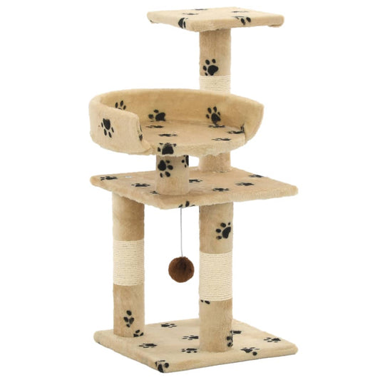 Katzen-Kratzbaum mit Sisal-Säulen 65 cm