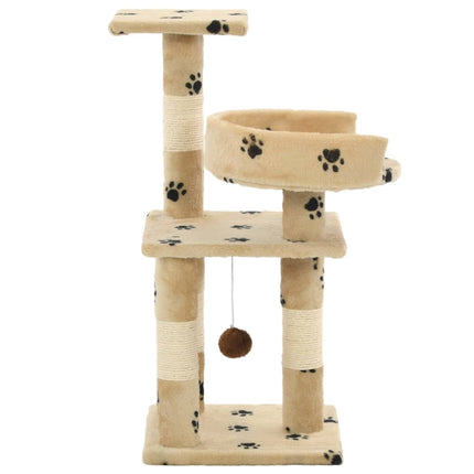Katzen-Kratzbaum mit Sisal-Säulen 65 cm