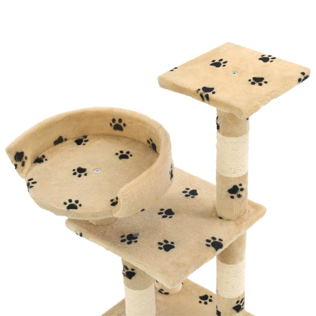 Katzen-Kratzbaum mit Sisal-Säulen 65 cm