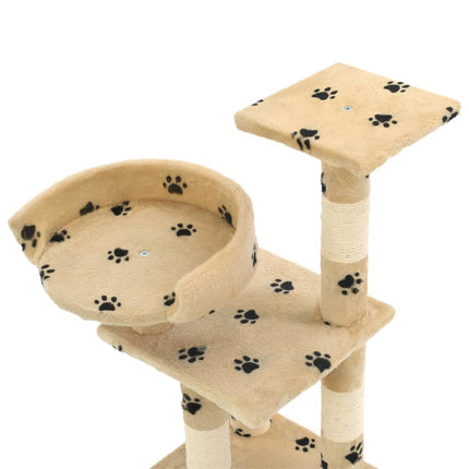 Katzen-Kratzbaum mit Sisal-Säulen 65 cm