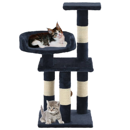 Katzen-Kratzbaum mit Sisal-Kratzsäulen 65 cm