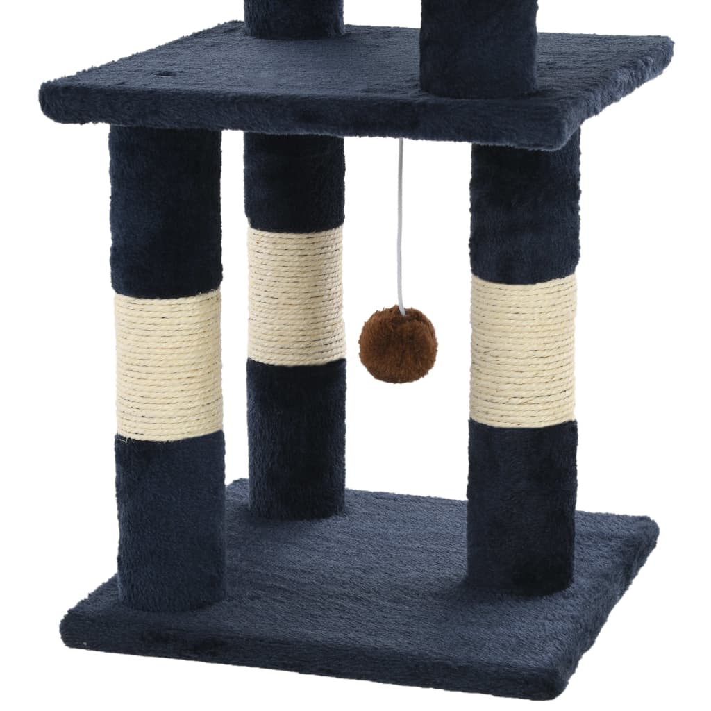 Katzen-Kratzbaum mit Sisal-Säulen 65 cm