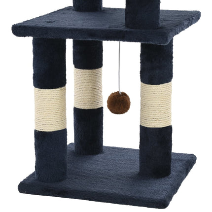 Katzen-Kratzbaum mit Sisal-Säulen 65 cm