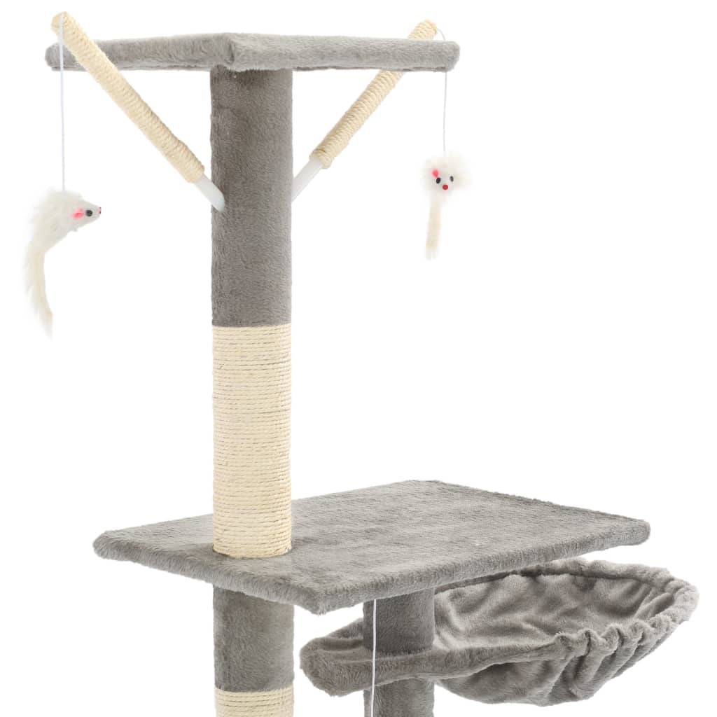 Katzen-Kratzbaum mit Sisal-Kratzsäulen 230 - 250 cm