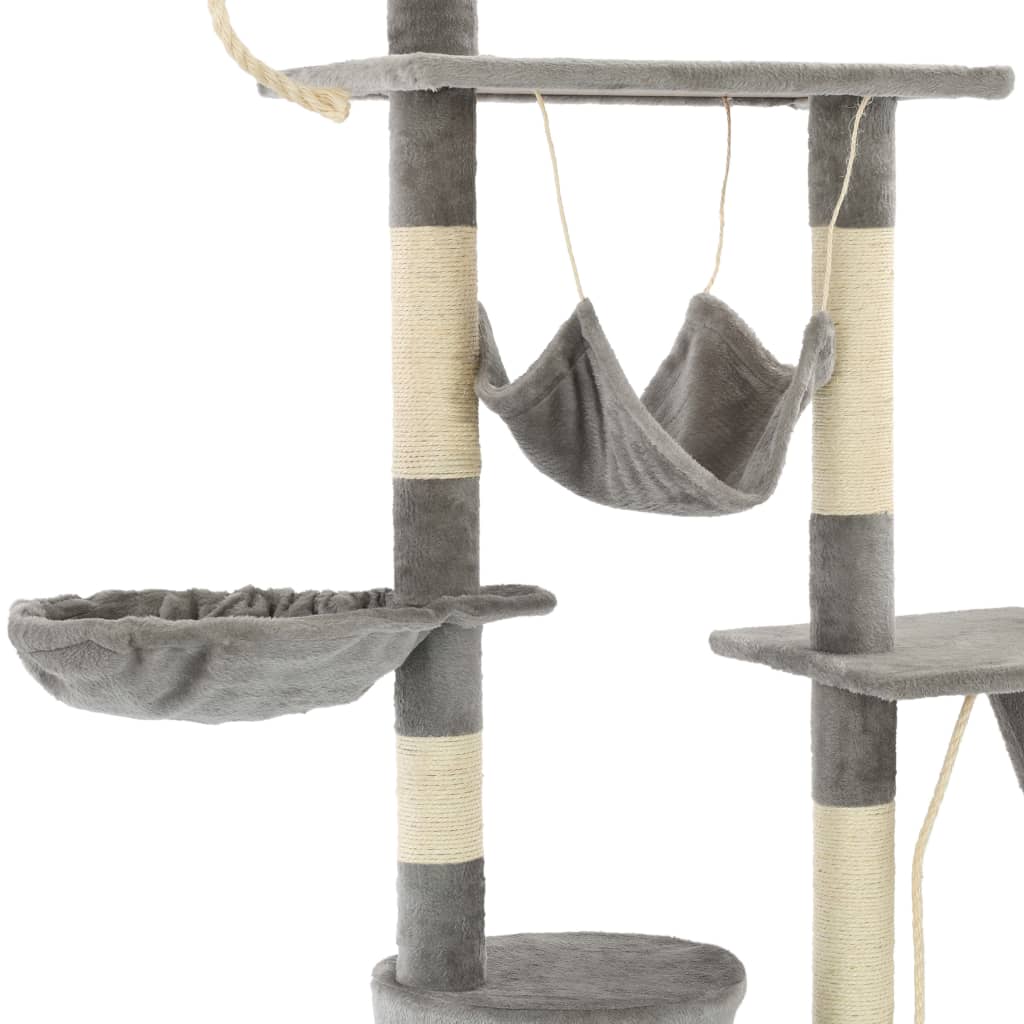 Katzen-Kratzbaum mit Sisal-Kratzsäulen 230 - 250 cm