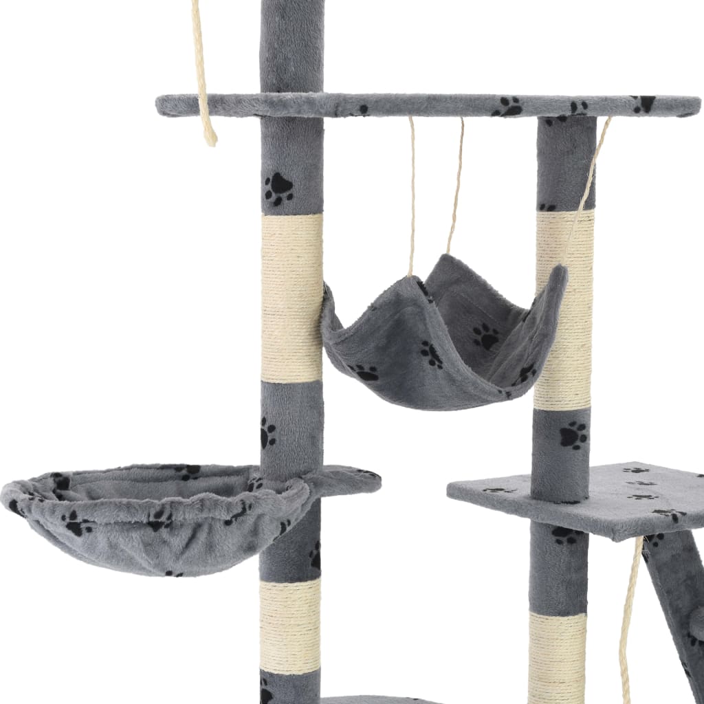 Katzen-Kratzbaum mit Sisal-Kratzsäulen 230 - 250 cm
