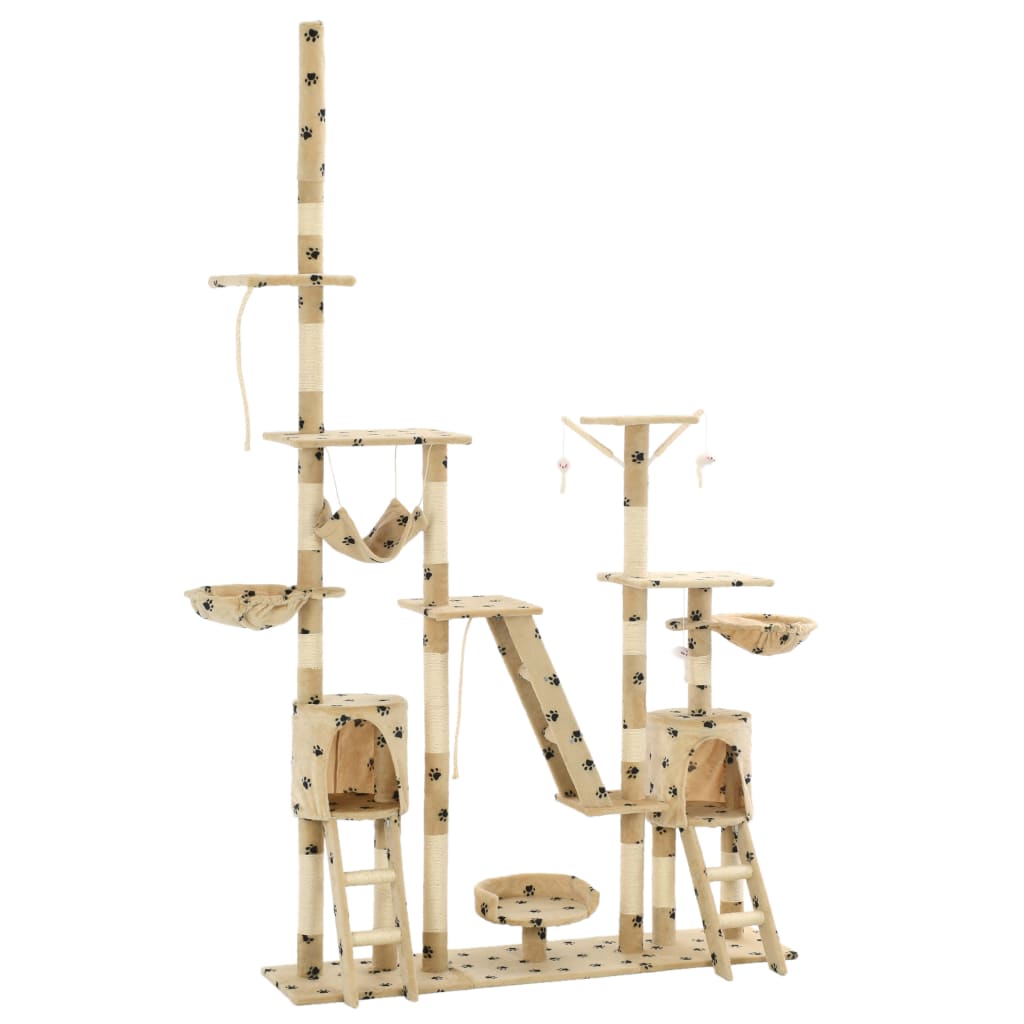 Katzen-Kratzbaum mit Sisal-Kratzsäulen 230 - 250 cm