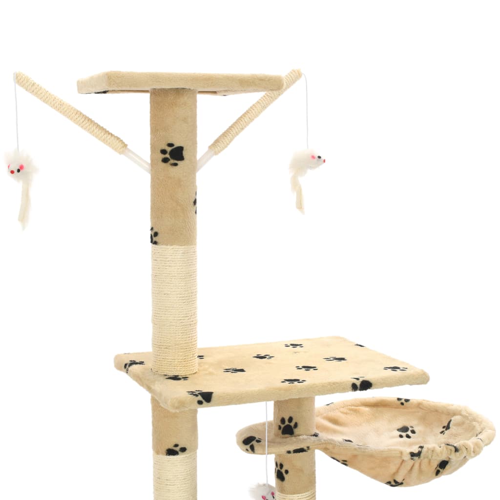 Katzen-Kratzbaum mit Sisal-Kratzsäulen 230 - 250 cm