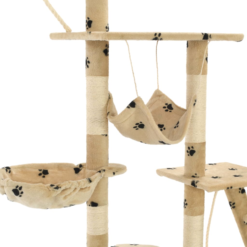 Katzen-Kratzbaum mit Sisal-Kratzsäulen 230 - 250 cm