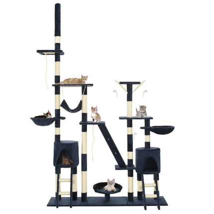 Katzen-Kratzbaum mit Sisal-Kratzsäulen 230 - 250 cm