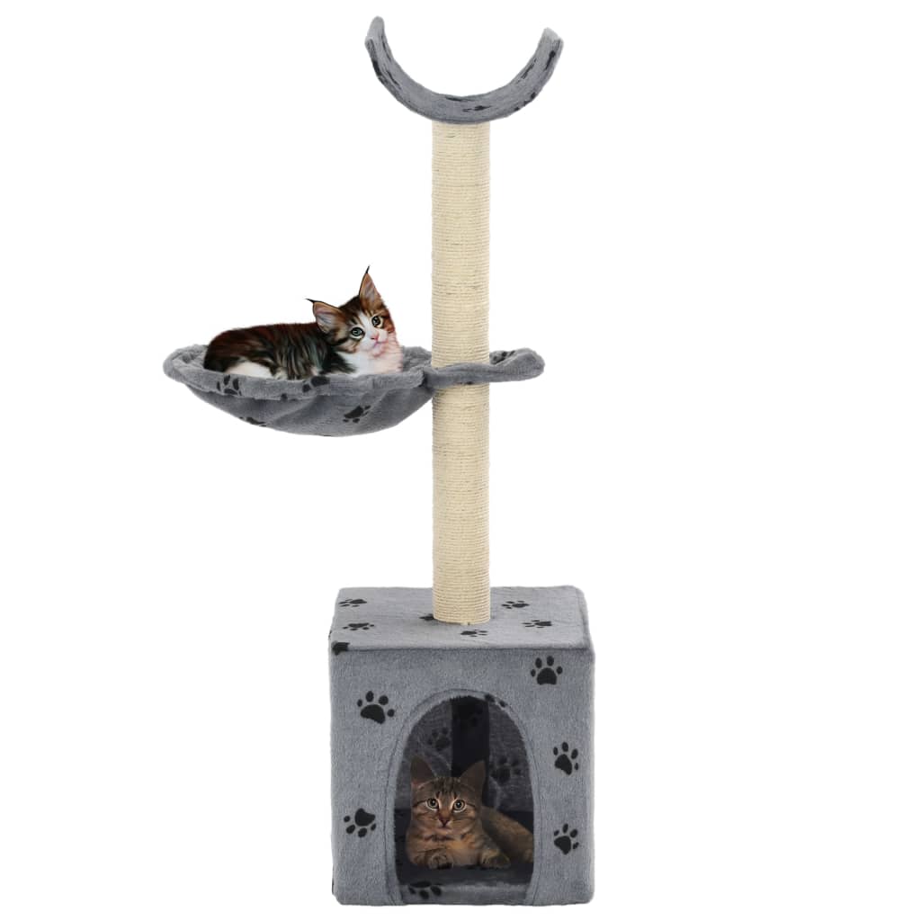 Katzen-Kratzbaum mit Sisal-Säulen 105 cm
