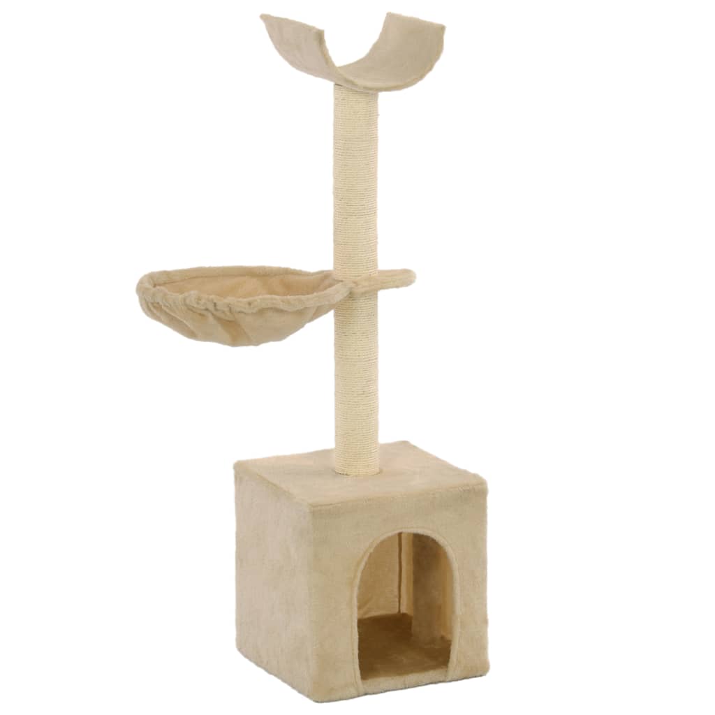 Katzen-Kratzbaum mit Sisal-Säulen 105 cm