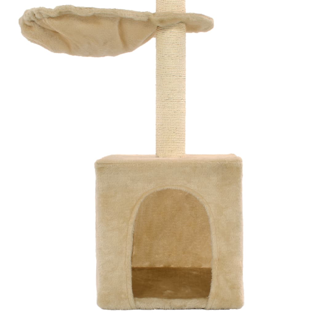 Katzen-Kratzbaum mit Sisal-Säulen 105 cm