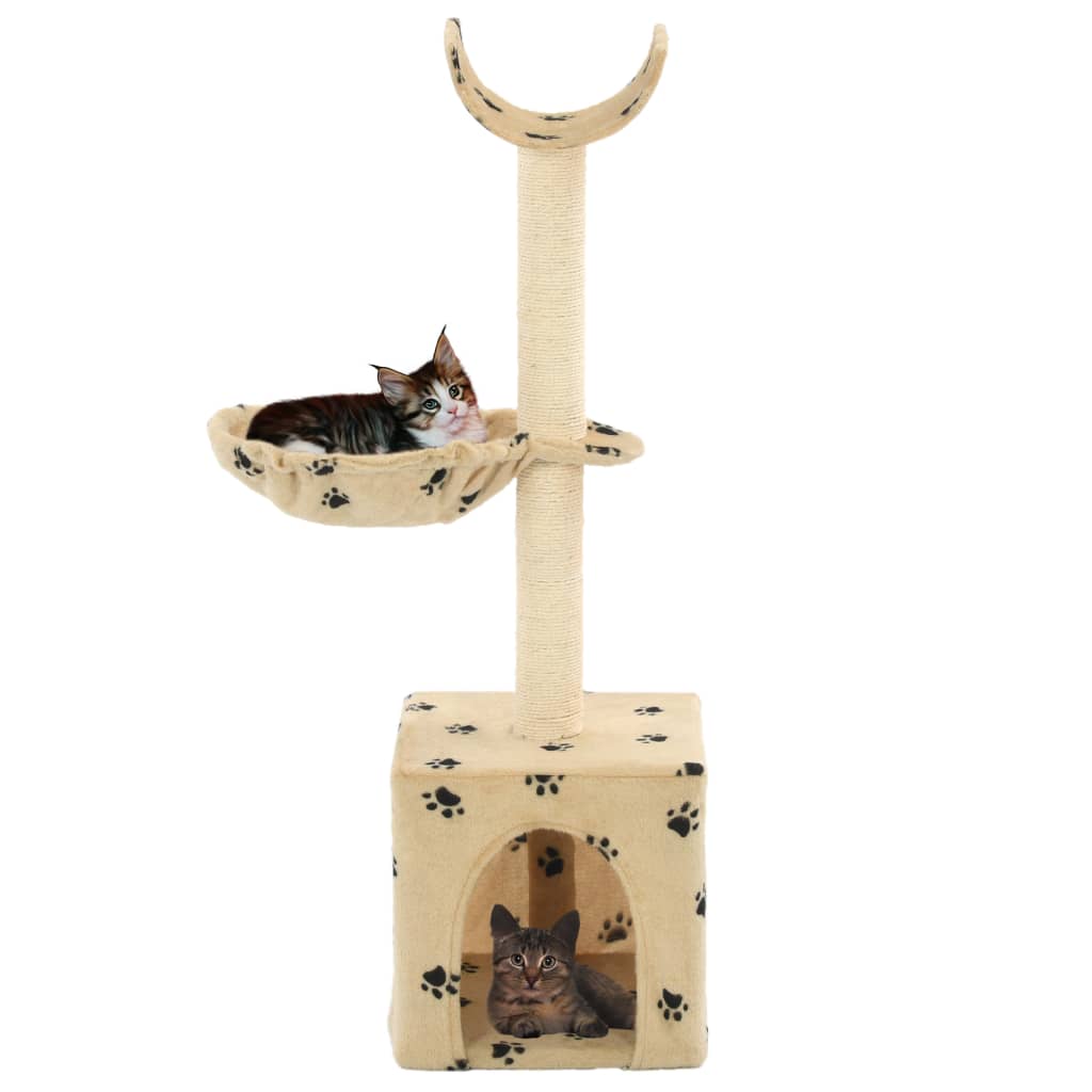 Katzen-Kratzbaum mit Sisal-Säulen 105 cm