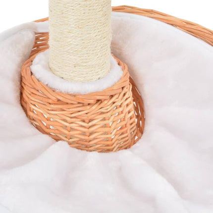 vidaXL Katzen-Kratzbaum Sisal Natürliches Weidenholz