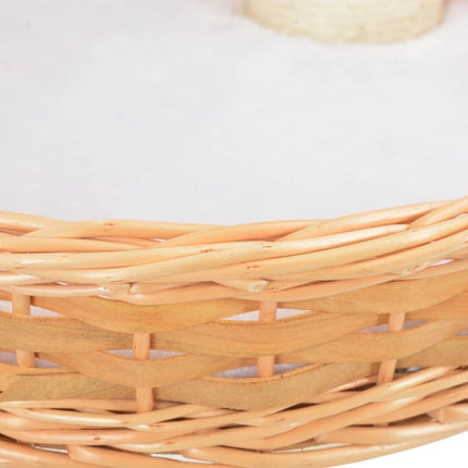 vidaXL Katzen-Kratzbaum Sisal Natürliches Weidenholz