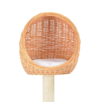 vidaXL Katzen-Kratzbaum Sisal Natürliches Weidenholz