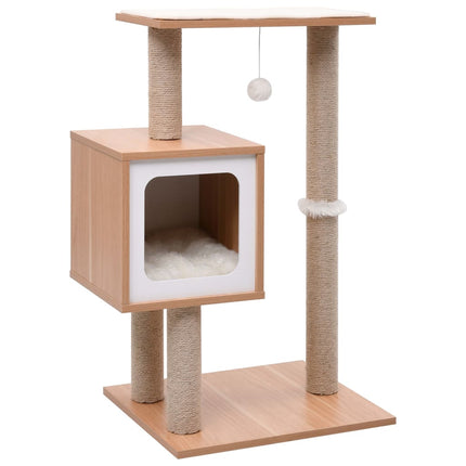 Katzen-Kratzbaum mit Sisal-Kratzmatte 90 cm