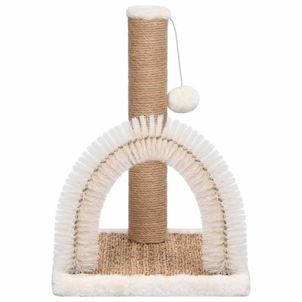 Katzenbaum mit Fellpflegebogen und Kratzsäule