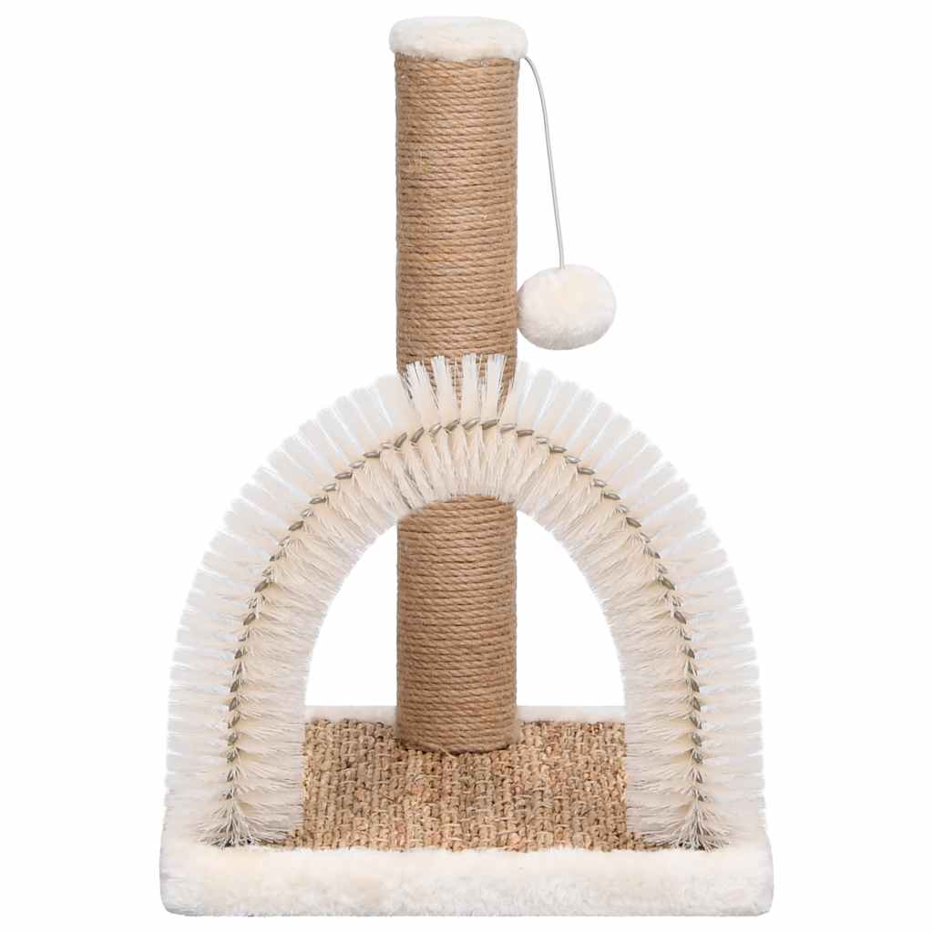 Katzenbaum mit Fellpflegebogen und Kratzsäule