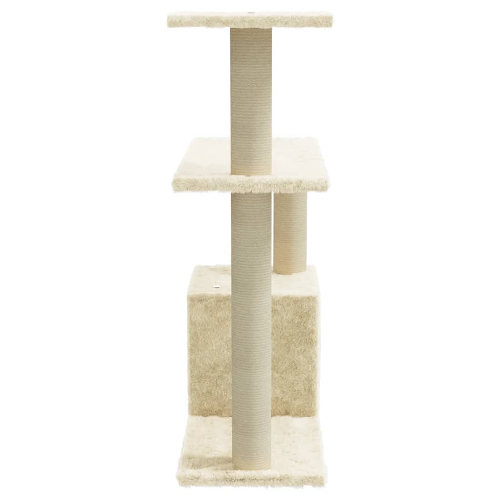 Kratzbaum mit Sisal-Kratzsäulen 70 cm