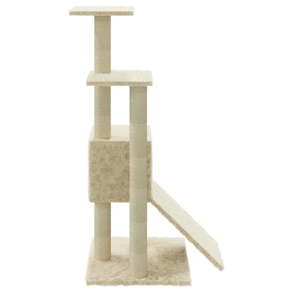 Kratzbaum mit Sisal-Kratzsäulen 92 cm