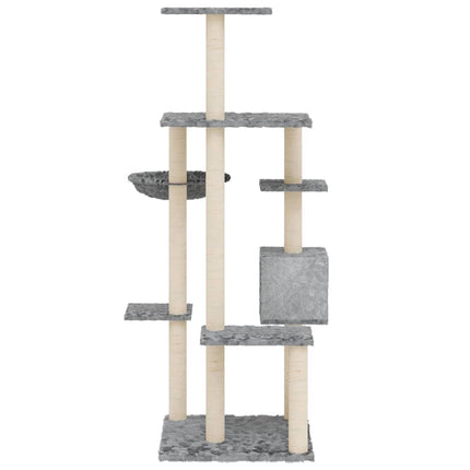 Kratzbaum mit Sisal-Kratzsäulen 142 cm