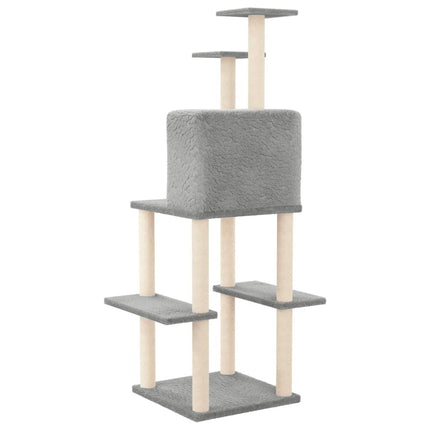 Kratzbaum mit Sisal-Kratzsäulen 144,5 cm