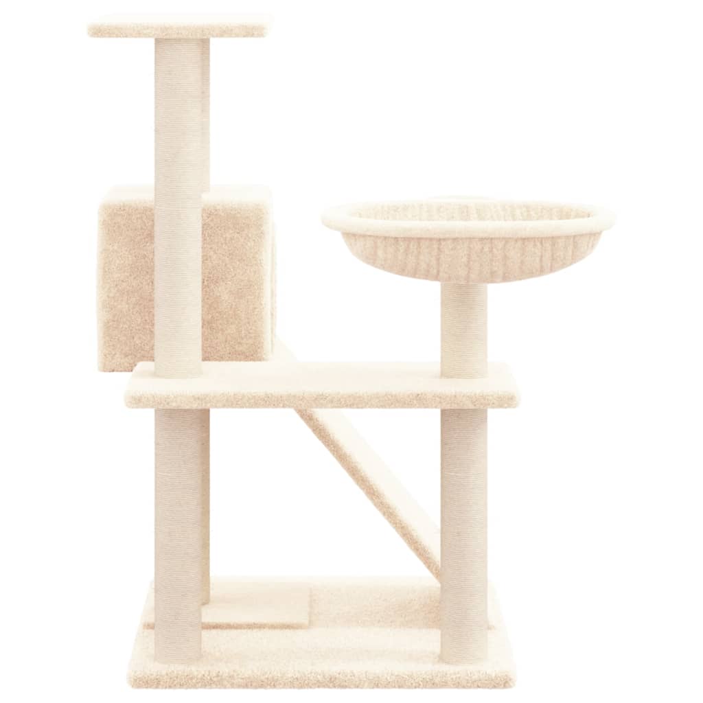 Kratzbaum mit Sisal-Kratzsäulen 82 cm