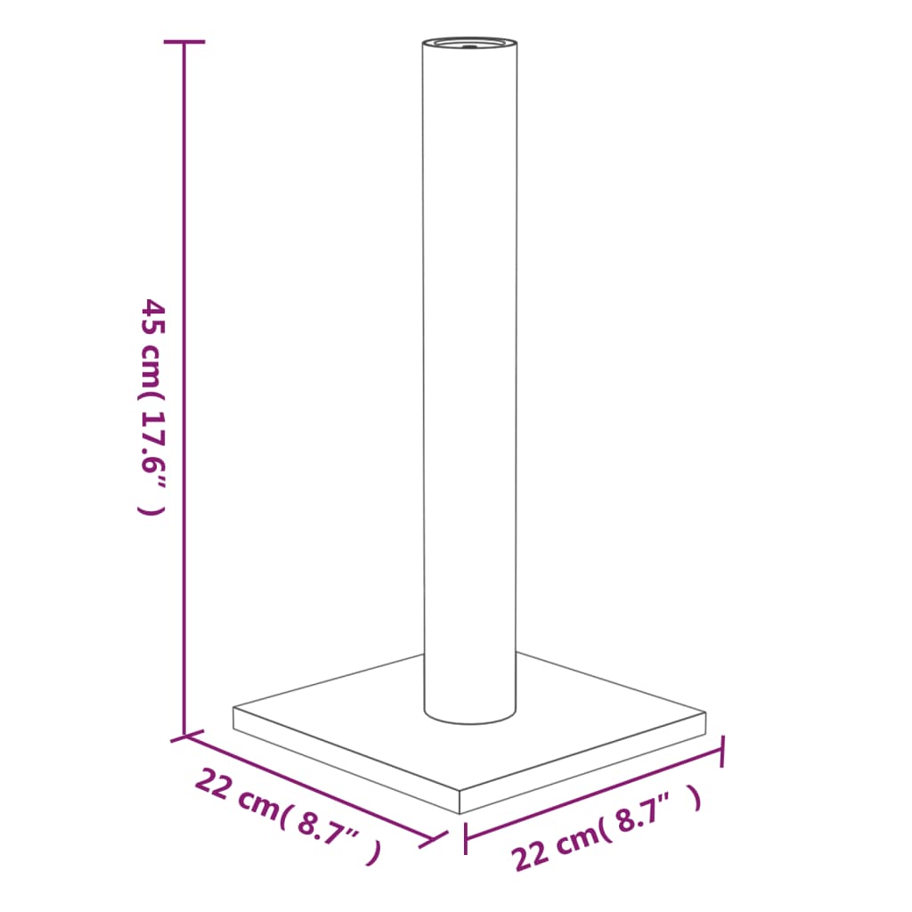 Kratzsäule 22x22x45 cm