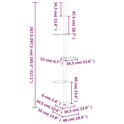 Kratzbaum Deckenhoch 267,5-297,5 cm