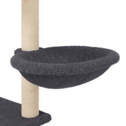 Kratzbaum mit Sisal-Kratzsäulen 153 cm