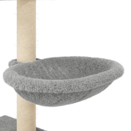 Kratzbaum mit Sisal-Kratzsäulen 117 cm