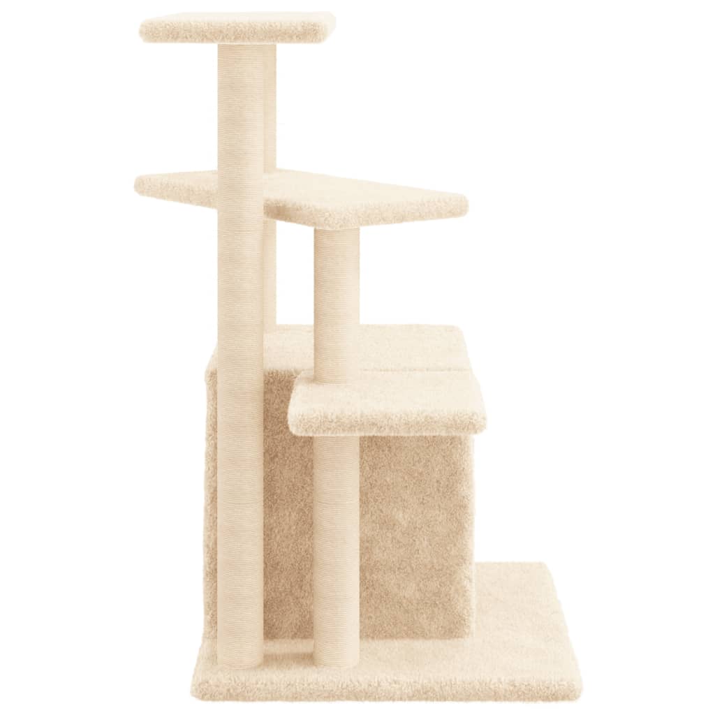 Kratzbaum mit Sisal-Kratzsäulen 83,5 cm