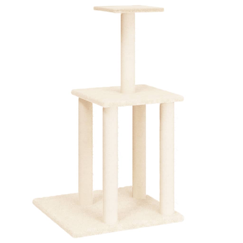 Kratzbaum mit Sisal-Kratzsäulen 85,5 cm