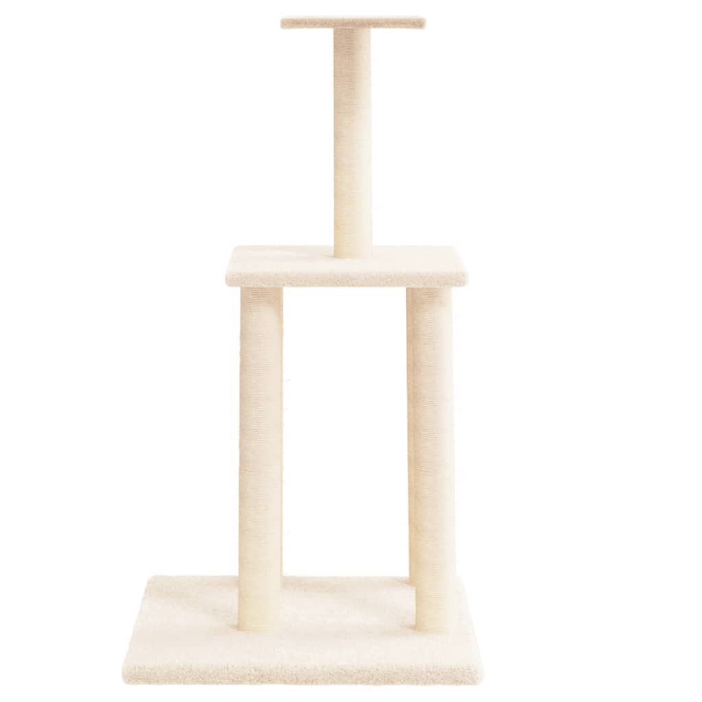 Kratzbaum mit Sisal-Kratzsäulen 85,5 cm
