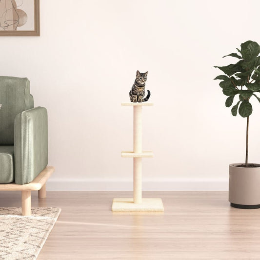Kratzbaum mit Sisal-Kratzsäulen 73 cm