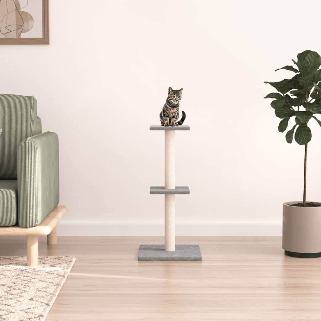 Kratzbaum mit Sisal-Kratzsäulen 73 cm