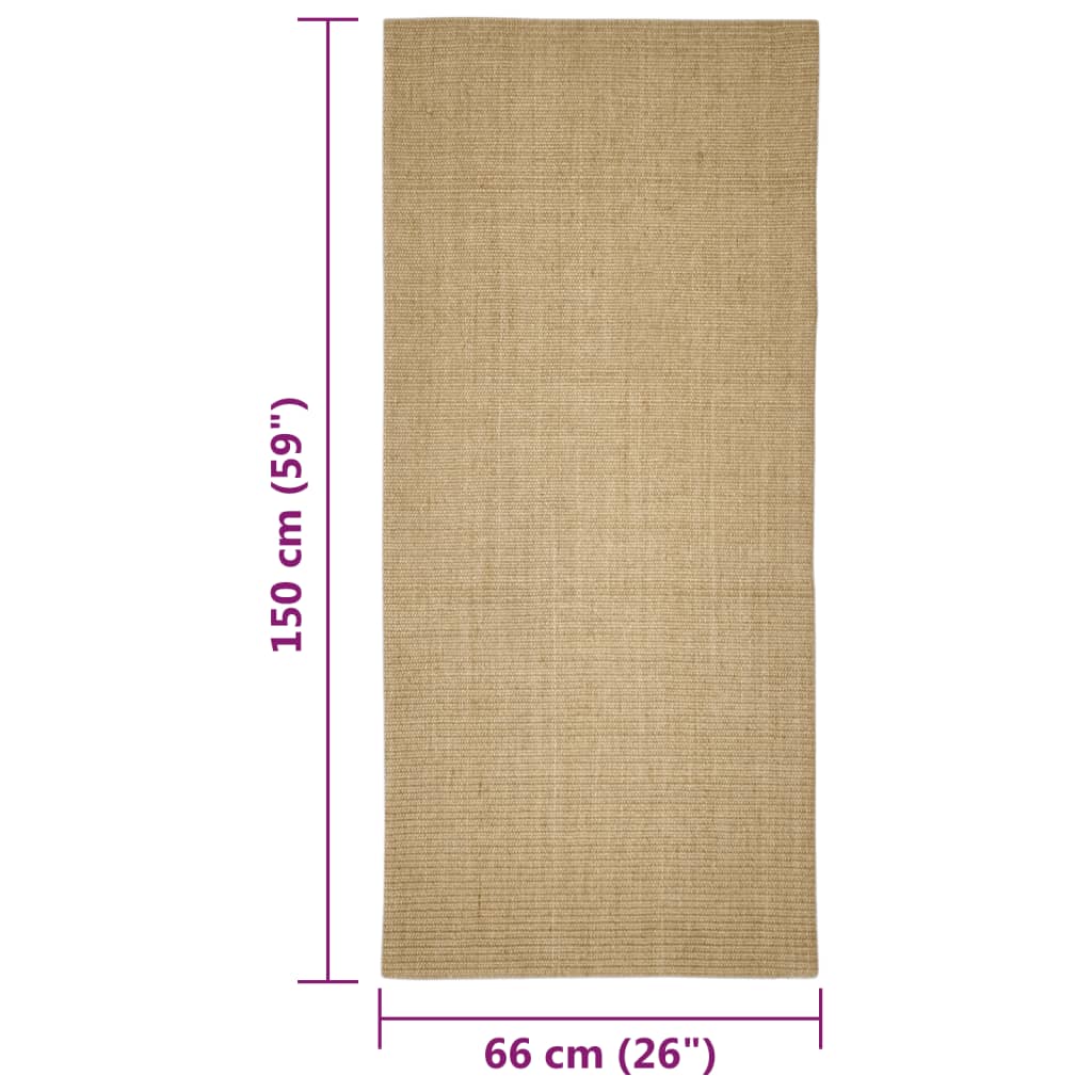 Sisal Teppich für Kratzbaum 66x150 bis 350 cm
