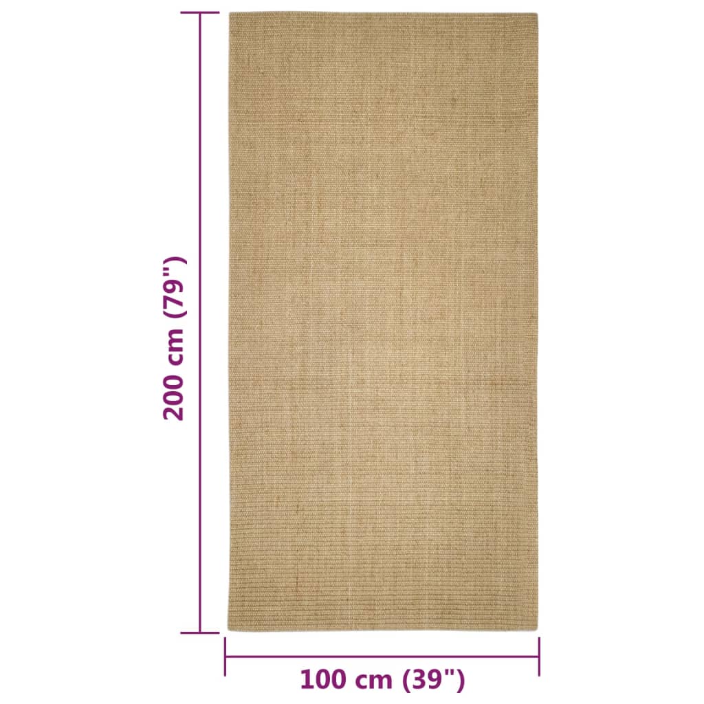 Sisal Teppich für Kratzbaum 100 cm
