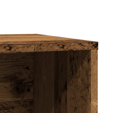 vidaXL Katzenklo Altholz-Optik 60x40x40 cm Holzwerkstoff