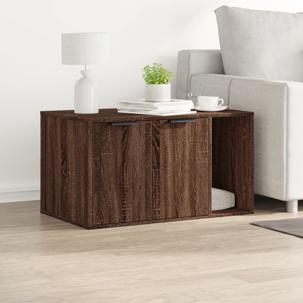 Katzennklo Eichen-Optik 80x50x45 cm Holzwerkstoff