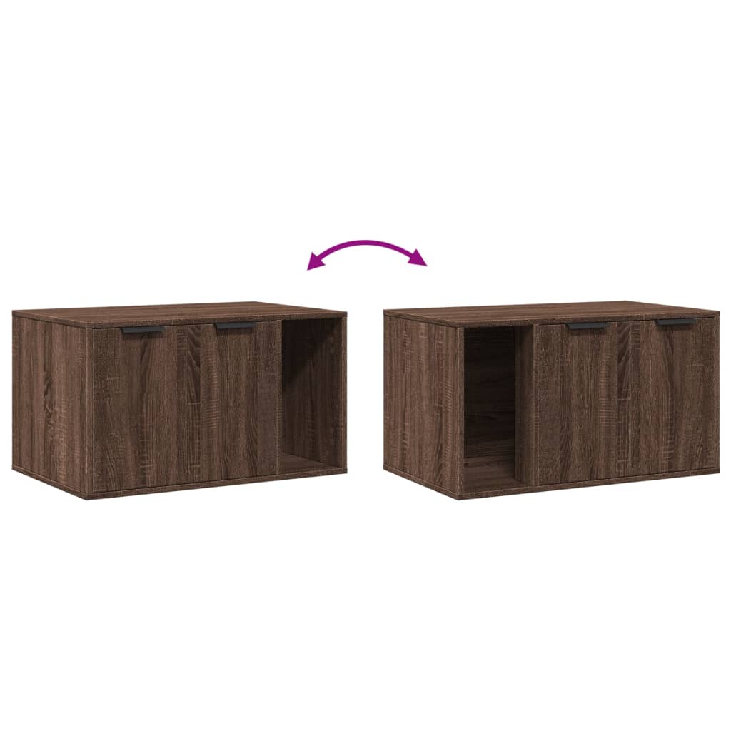 Katzennklo Eichen-Optik 80x50x45 cm Holzwerkstoff