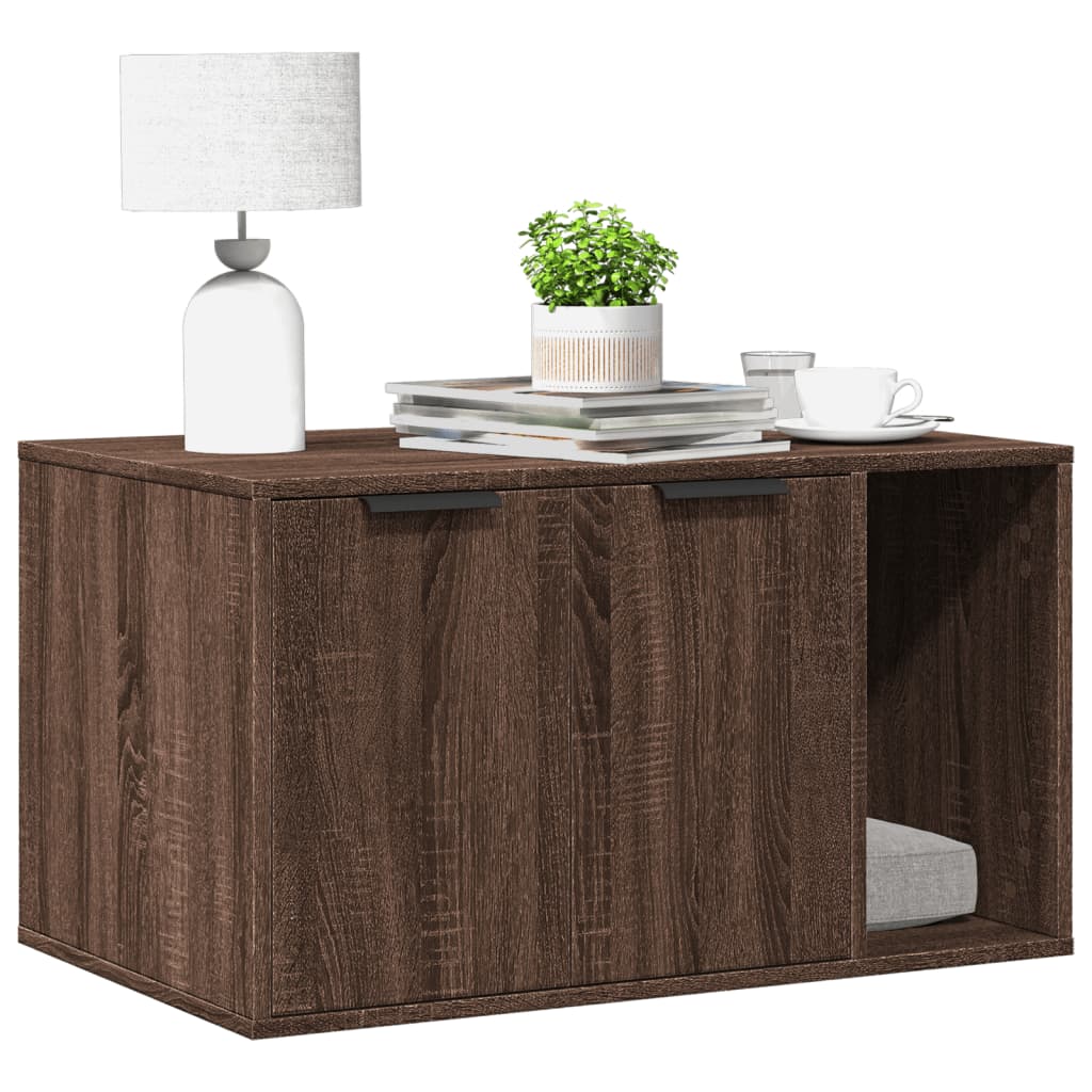 Katzennklo Eichen-Optik 80x50x45 cm Holzwerkstoff