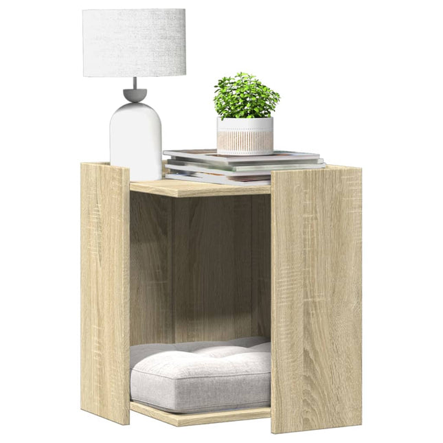 vidaXL Katzenklo Sonoma Eiche 42x42x51 cm Holzwerkstoff